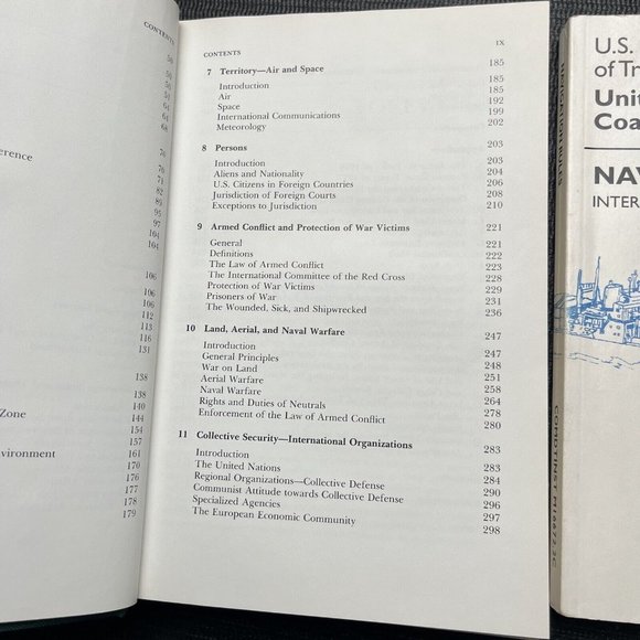 Coast Guard Book Lot- International Law By Burdick Britten, Navigation Rules DOT - Picture 5 of 11